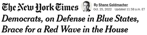 The New York Times headline