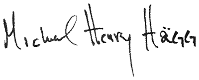 Michael Henry Hägg signature